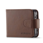 LC.IMEEKE Custodia per cellulare in pelle di vitello, For Samsung Galaxy Z Flip4 5G, For Samsung Galaxy Z Fold4 5G