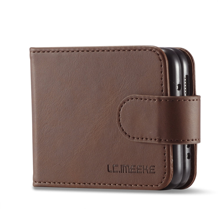 LC.IMEEKE Custodia per cellulare in pelle di vitello, For Samsung Galaxy Z Flip4 5G, For Samsung Galaxy Z Fold4 5G