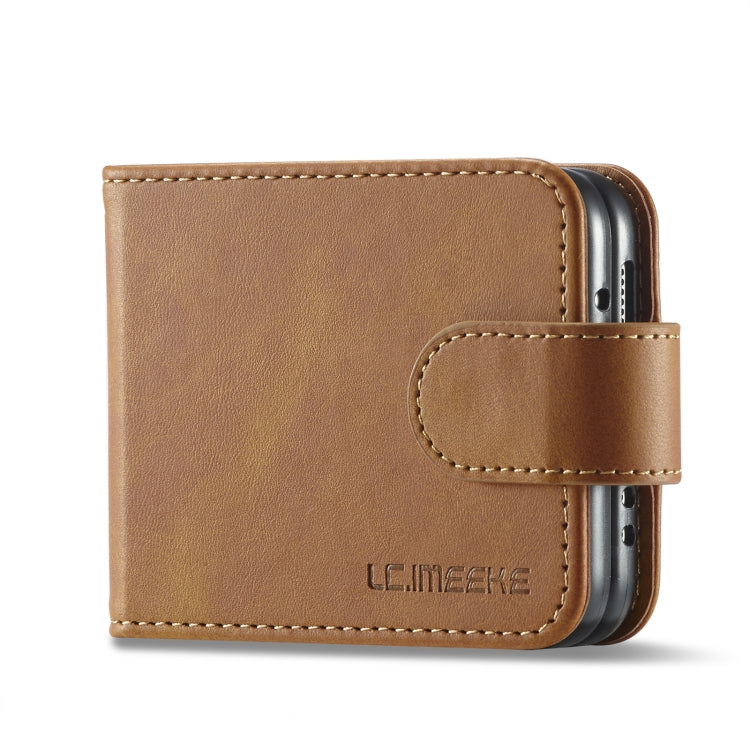 LC.IMEEKE Custodia per cellulare in pelle di vitello, For Samsung Galaxy Z Flip4 5G, For Samsung Galaxy Z Fold4 5G