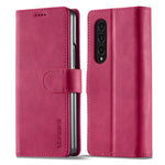 LC.IMEEKE Custodia per cellulare in pelle di vitello, For Samsung Galaxy Z Flip4 5G, For Samsung Galaxy Z Fold4 5G