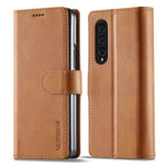LC.IMEEKE Custodia per cellulare in pelle di vitello, For Samsung Galaxy Z Flip4 5G, For Samsung Galaxy Z Fold4 5G