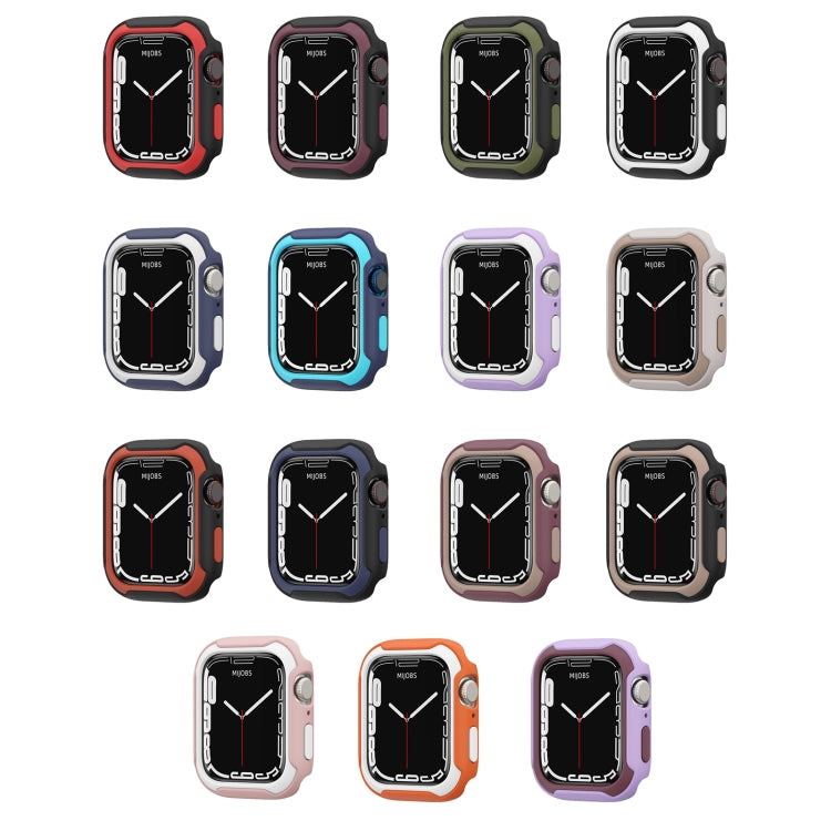 Custodia per orologio bicolore staccabile per Apple Watch Series, 7 45mm / 6&SE&5&4 44mm