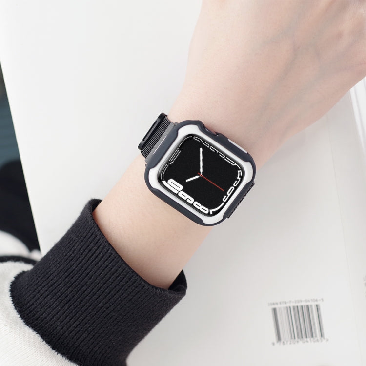 Custodia per orologio bicolore staccabile per Apple Watch Series, 7 45mm / 6&SE&5&4 44mm