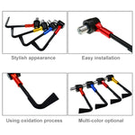 2 pezzi asta di protezione antiurto universale da 22 mm accessori per la modifica del motociclo del freno a mano a forma di corno CNC