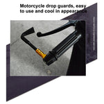 2 pezzi asta di protezione antiurto universale da 22 mm accessori per la modifica del motociclo del freno a mano a forma di corno CNC