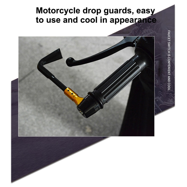 2 pezzi asta di protezione antiurto universale da 22 mm accessori per la modifica del motociclo del freno a mano a forma di corno CNC