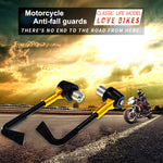 2 pezzi asta di protezione antiurto universale da 22 mm accessori per la modifica del motociclo del freno a mano a forma di corno CNC