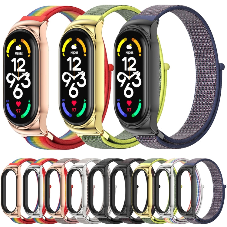 MIJOBS CS cinturino in nylon con cassa in acciaio inossidabile, CS