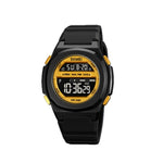 SKMEI 1821 Orologio elettronico con cinturino in silicone con fibbia in acciaio inossidabile