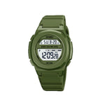 SKMEI 1821 Orologio elettronico con cinturino in silicone con fibbia in acciaio inossidabile