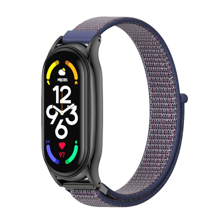 MIJOBS Plus cinturino in nylon con cassa in acciaio inossidabile, Plus