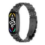 MIJOBS Plus Cinturino per orologio in acciaio inossidabile con sette sfere in metallo, For Xiaomi Mi Band 7 / 7 NFC