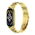 MIJOBS Plus Cinturino per orologio in acciaio inossidabile con sette sfere in metallo, For Xiaomi Mi Band 7 / 7 NFC