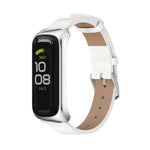 Cinturino per orologio in pelle microfibra con cassa in metallo MIJOBS, For Samsung Galaxy Fit 2
