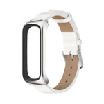 Cinturino per orologio in pelle microfibra con cassa in metallo MIJOBS, For Samsung Galaxy Fit 2