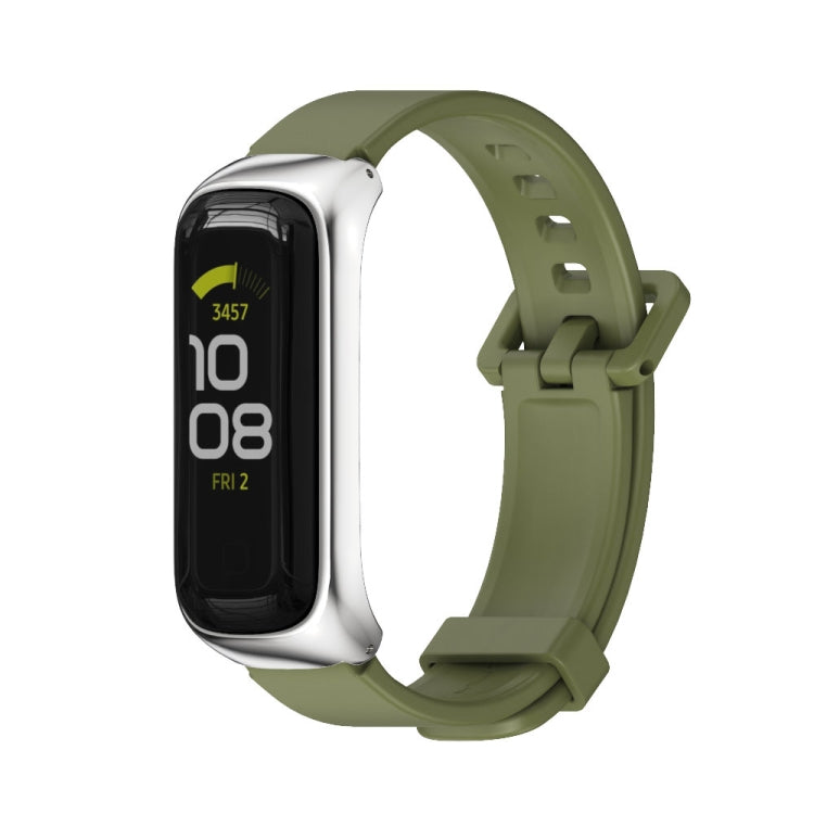 Cinturino per orologio in silicone con cassa in metallo MIJOBS, For Samsung Galaxy Fit 2