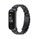 Cinturino per orologio MIJOBS in acciaio inossidabile con tre sfere in metallo, For Samsung Galaxy Fit 2