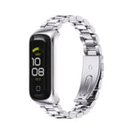 Cinturino per orologio MIJOBS in acciaio inossidabile con tre sfere in metallo, For Samsung Galaxy Fit 2