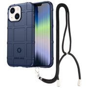 Custodia per telefono in TPU con scudo robusto con cordino, For iPhone 14, For iPhone 14 Plus, For iPhone 14 Pro, For iPhone 14 Pro Max