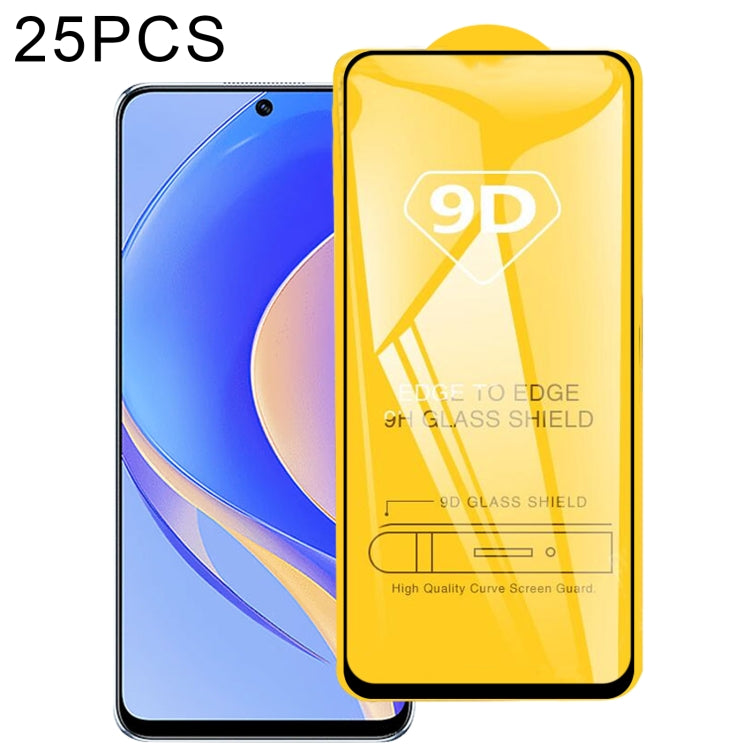 Pellicola in vetro temperato con schermo a colla intera da 25 pezzi 9D, For Huawei nova Y90 (25 PCS), For OPPO Reno7 A (25 PCS)