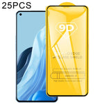 Pellicola in vetro temperato con schermo a colla intera da 25 pezzi 9D, For Huawei nova Y90 (25 PCS), For OPPO Reno7 A (25 PCS)