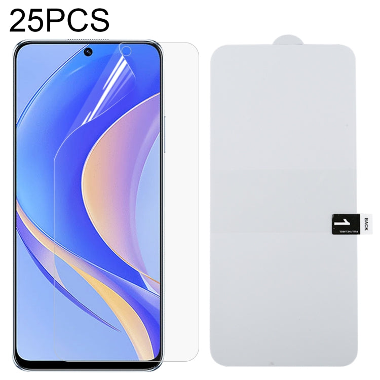 25 PCS Full Screen Protector Pellicola idrogel antideflagrante, For OPPO Reno7 A (25 PCS), For Huawei nova Y90 (25 PCS)