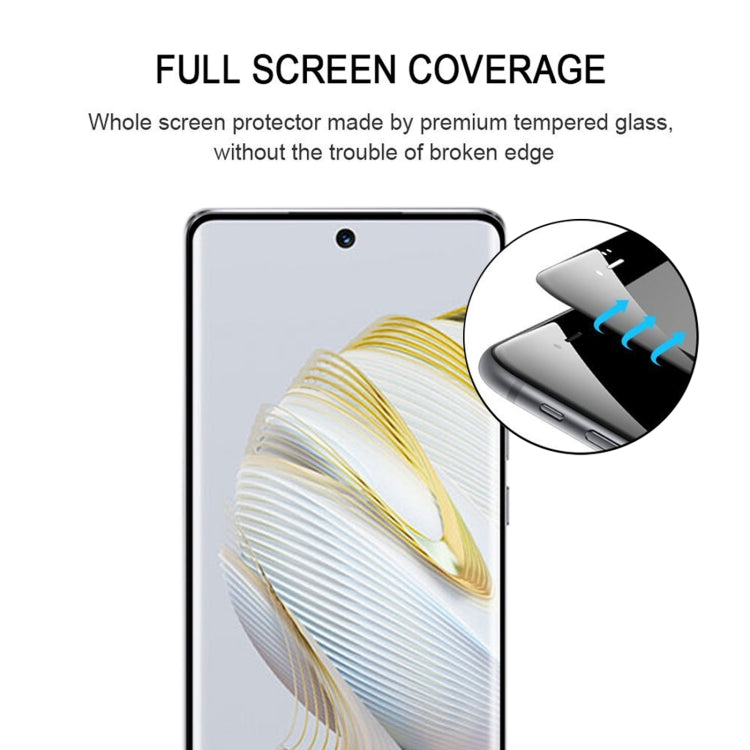 Pellicola in vetro temperato a schermo intero con bordo curvo 3D, For Huawei nova 10 (1 PC), For Huawei nova 10 Pro (1 PC)