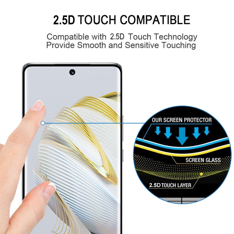 Pellicola in vetro temperato a schermo intero con bordo curvo 3D, For Huawei nova 10 (1 PC), For Huawei nova 10 Pro (1 PC)