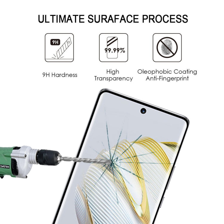 Pellicola in vetro temperato a schermo intero con bordo curvo 3D, For Huawei nova 10 (1 PC), For Huawei nova 10 Pro (1 PC)