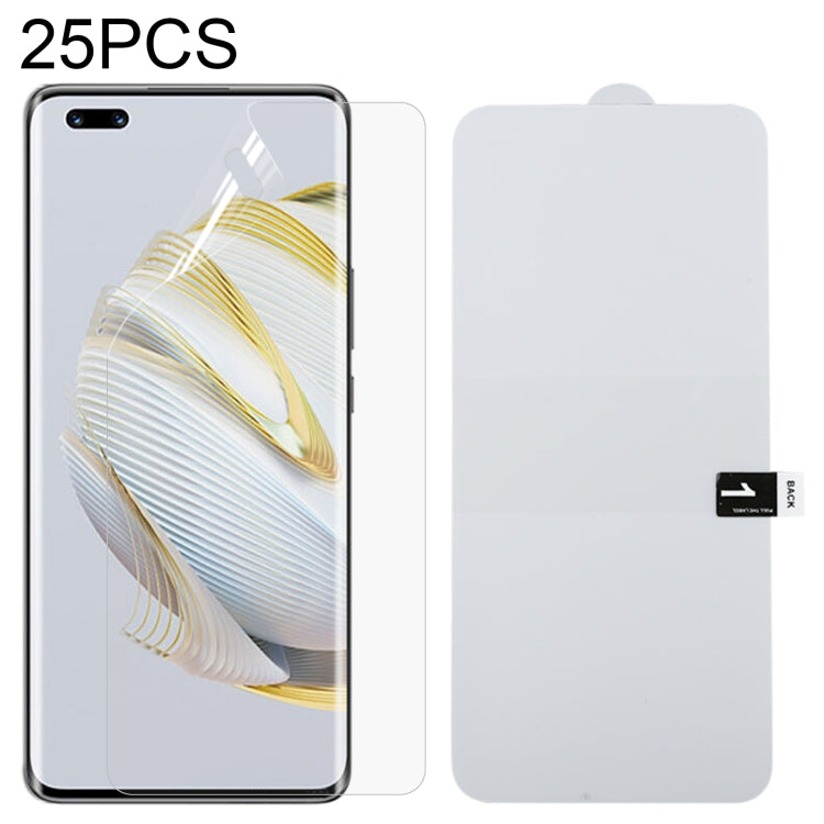 25 PCS Full Screen Protector Pellicola idrogel antideflagrante, For Huawei nova 10 (25 PCS), For Huawei nova 10 Pro (25 PCS)