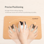 Tappetino per mouse bifacciale ORICO, dimensioni: 200 x 300 mm, Cork + Coffee, Cork + Pink PU, Cork + Grey PU