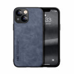 Custodia posteriore in pelle magnetica per iPhone 13 e 12