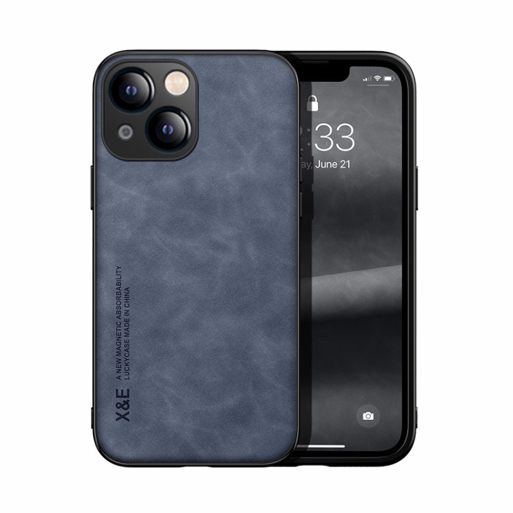 Custodia posteriore in pelle magnetica per iPhone 13 e 12