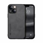 Custodia posteriore in pelle magnetica per iPhone 13 e 12