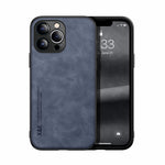 Custodia posteriore in pelle magnetica per iPhone 13 e 12
