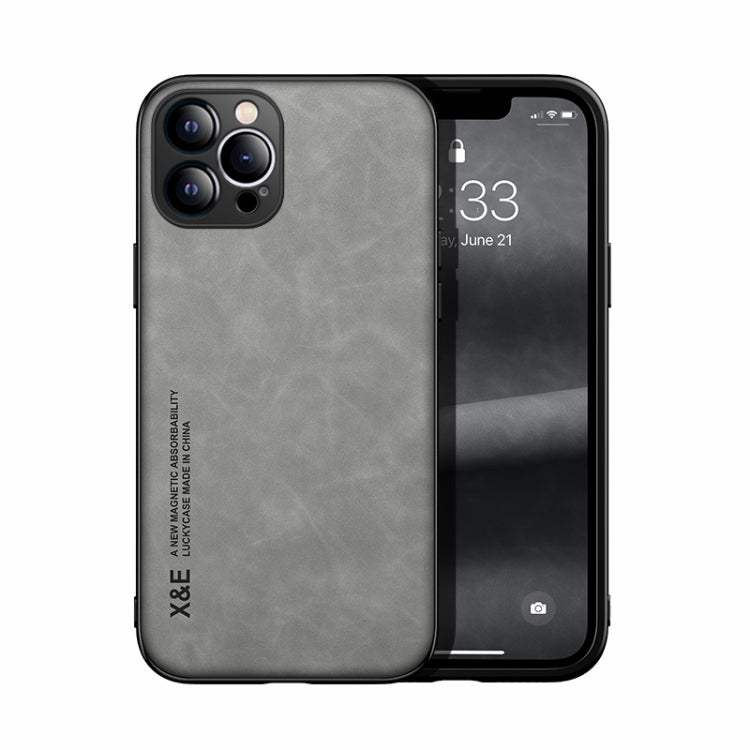Custodia per telefono posteriore in pelle magnetica Skin Feel, For iPhone 12 Pro, For iPhone 12 Pro Max, For iPhone 11, For iPhone 11 Pro, For iPhone 11 Pro Max, For iPhone X / XS