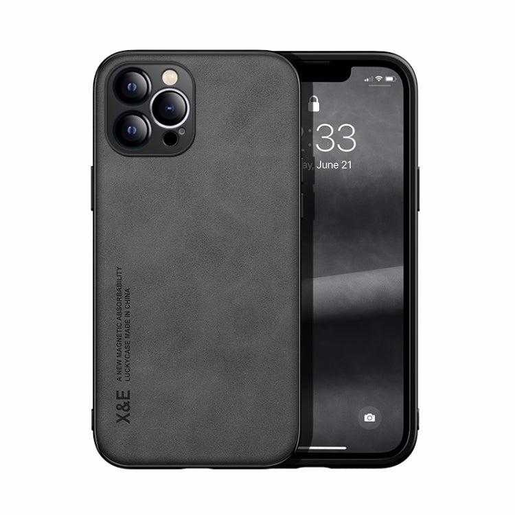 Custodia per telefono posteriore in pelle magnetica Skin Feel, For iPhone 12 Pro, For iPhone 12 Pro Max, For iPhone 11, For iPhone 11 Pro, For iPhone 11 Pro Max, For iPhone X / XS