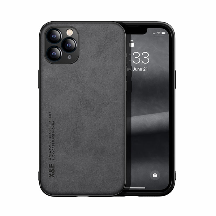 Custodia per telefono posteriore in pelle magnetica Skin Feel, For iPhone 12 Pro, For iPhone 12 Pro Max, For iPhone 11, For iPhone 11 Pro, For iPhone 11 Pro Max, For iPhone X / XS