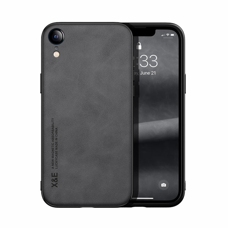 Custodia posteriore in pelle TPU per iPhone XR