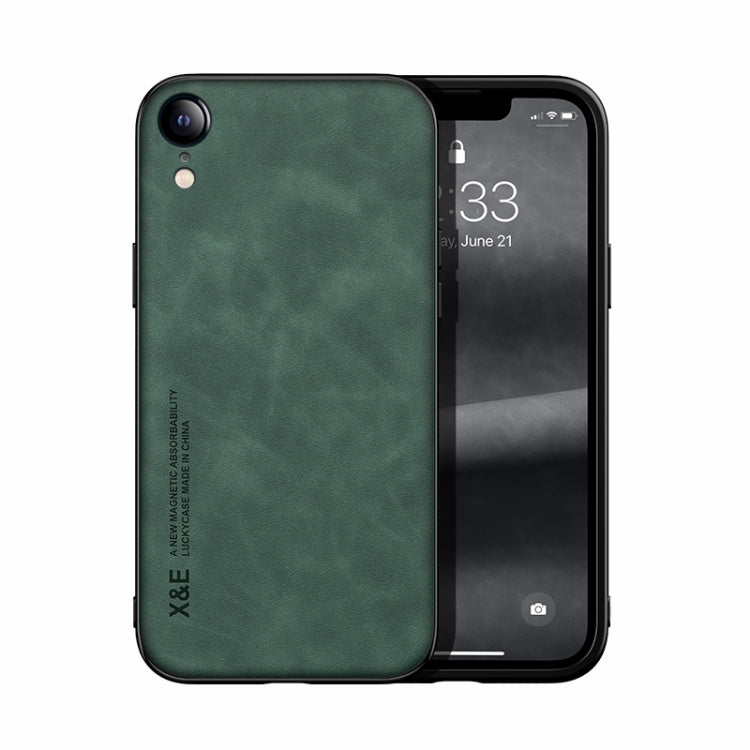 Custodia posteriore in pelle TPU per iPhone XR