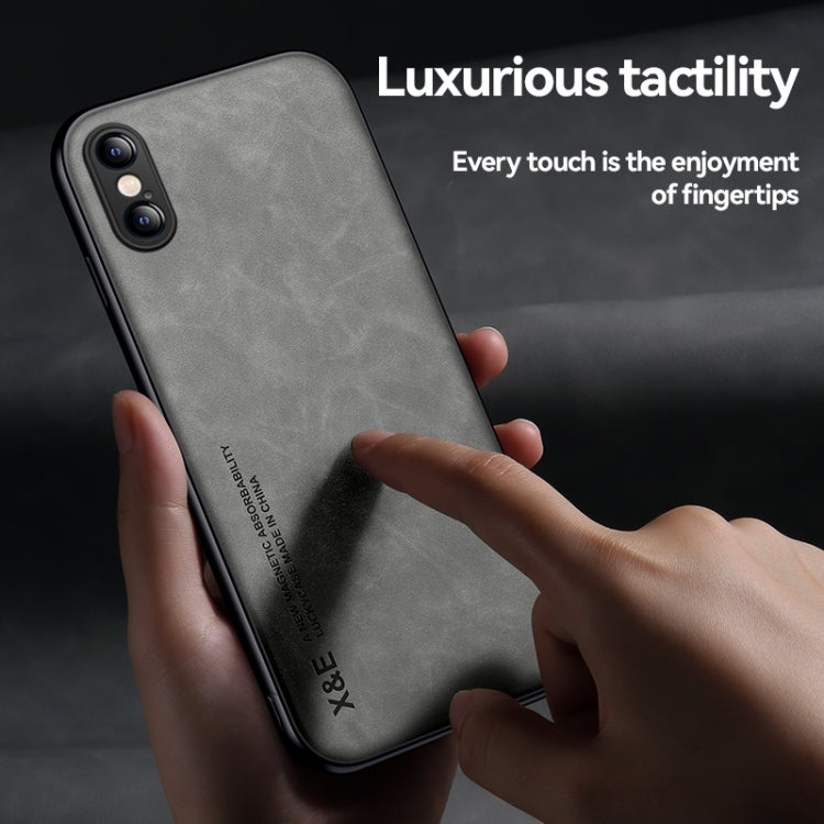 Custodia posteriore in pelle TPU per iPhone XR