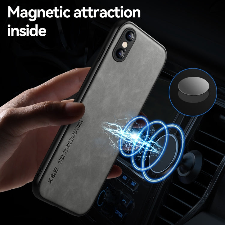 Custodia posteriore in pelle TPU per iPhone XR