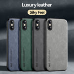 Custodia posteriore in pelle TPU per iPhone XR