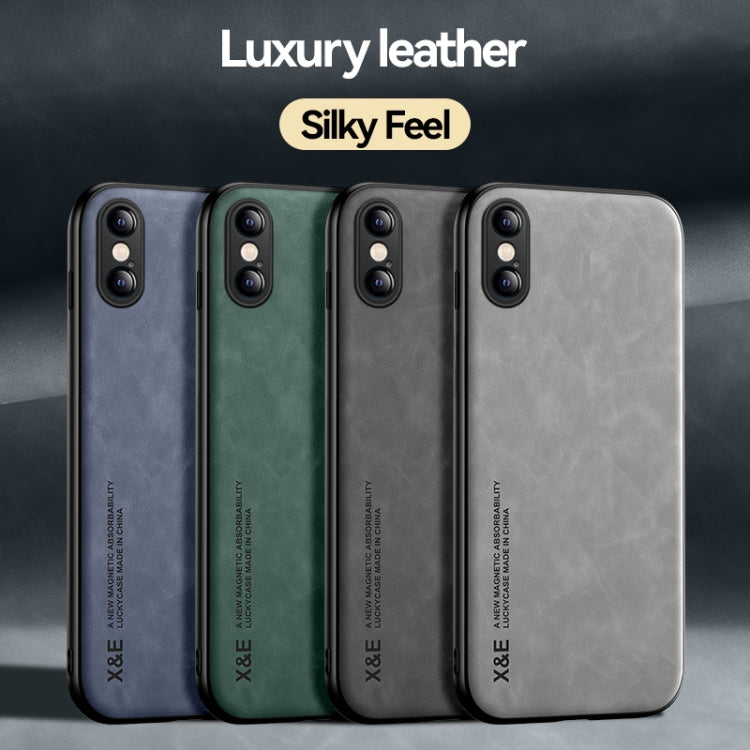 Custodia posteriore in pelle TPU per iPhone XR