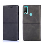 Custodia per telefono in pelle a vibrazione orizzontale magnetica con trama di mucca, For Motorola Moto E20, For Motorola Moto E40