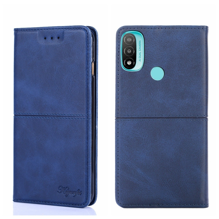 Custodia per telefono in pelle a vibrazione orizzontale magnetica con trama di mucca, For Motorola Moto E20, For Motorola Moto E40