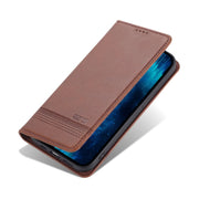 AZNS Custodia per telefono in pelle a conchiglia con struttura in vitello magnetico, For iPhone 14, For iPhone 14 Plus, For iPhone 14 Pro, For iPhone 14 Pro Max