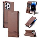 Custodia portafoglio in pelle per iPhone 14 Pro