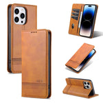 Custodia portafoglio in pelle per iPhone 14 Pro