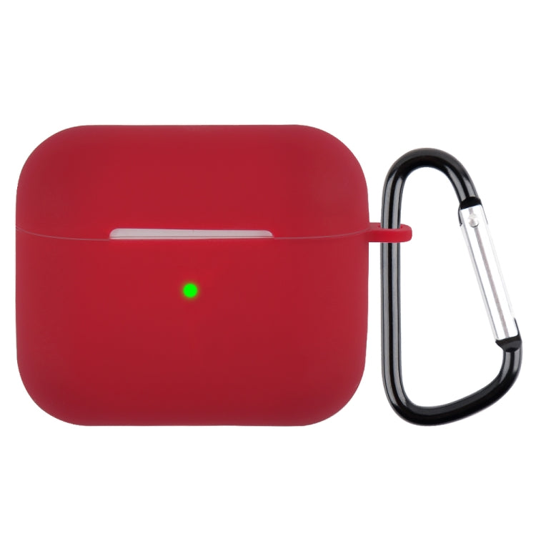 Custodia protettiva in silicone per auricolari wireless con moschettone, with Carabiner Wine Red, with Carabiner Dark Green, with Carabiner Sky Blue, with Carabiner Pink, with Carabiner Thin Persimmon, with Carabiner Light Purple                       ...
